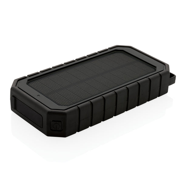 Branded RCS recycled plastic Solar powerbank with 10W Wireless