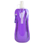 Express Quill Foldable Sports Bottle with Carabiner Clip - 400ml