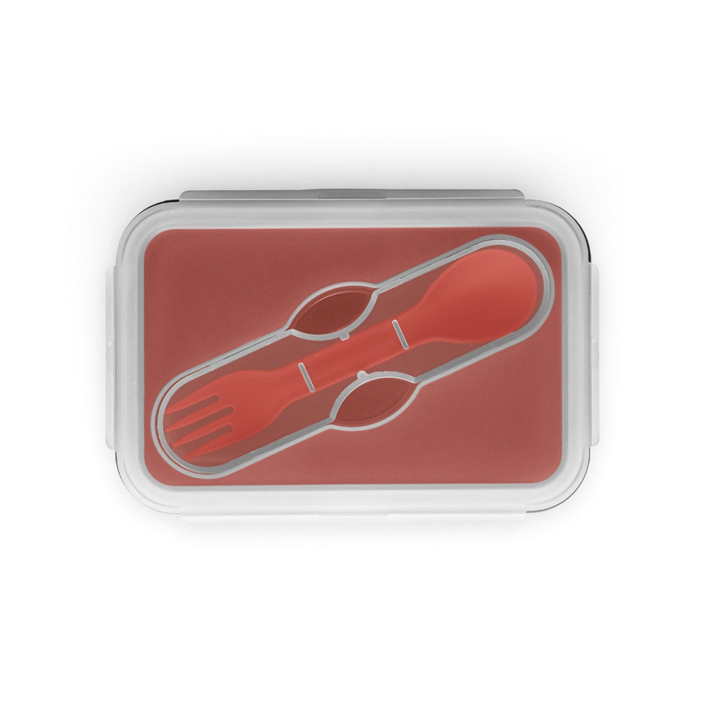 SAFFRON. Lunch Box. Retractable hermetic box in silicone and PP 640 mL