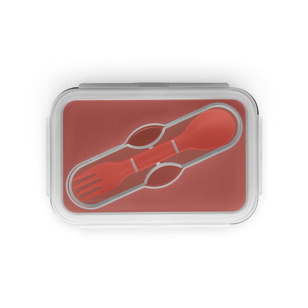 SAFFRON. Lunch Box. Retractable hermetic box in silicone and PP 640 mL