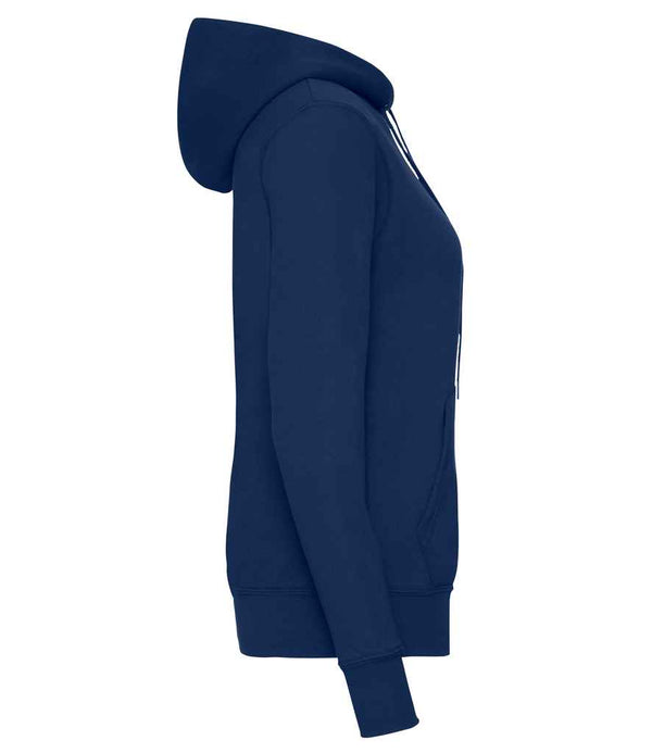 Fruit of the Loom Classic Lady Fit Hooded Sweatshirt Navy