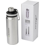 Branded Gessi 590 ml copper vacuum insulated sport bottle