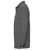 SOL'S Winter II Long Sleeve Cotton Piqué Polo Shirt Charcoal Marl