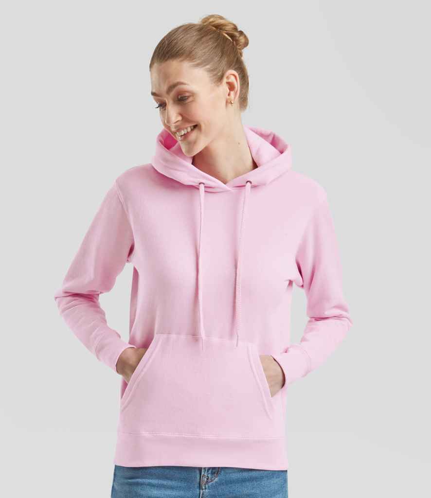 Fruit of the Loom Classic Lady Fit Hooded Sweatshirt Light Pink