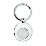 Branded Metal key ring with token