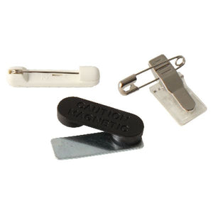 Bespoke Shaped Acrylic Badges with Bar Pin Fixing