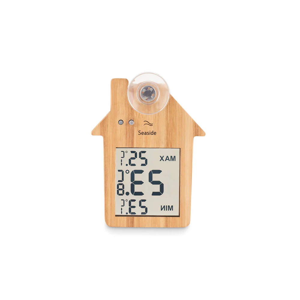 House Shaped Bamboo weather station