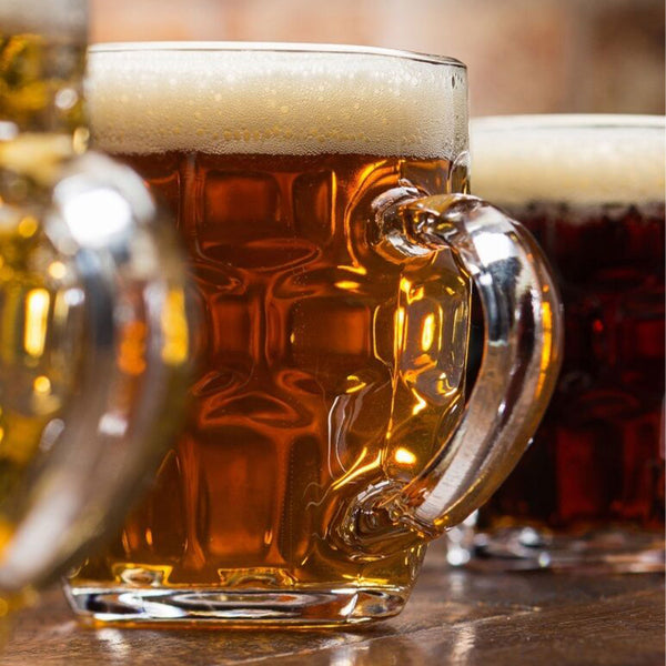 Custom Glass Tankard - Half Pint Dimple