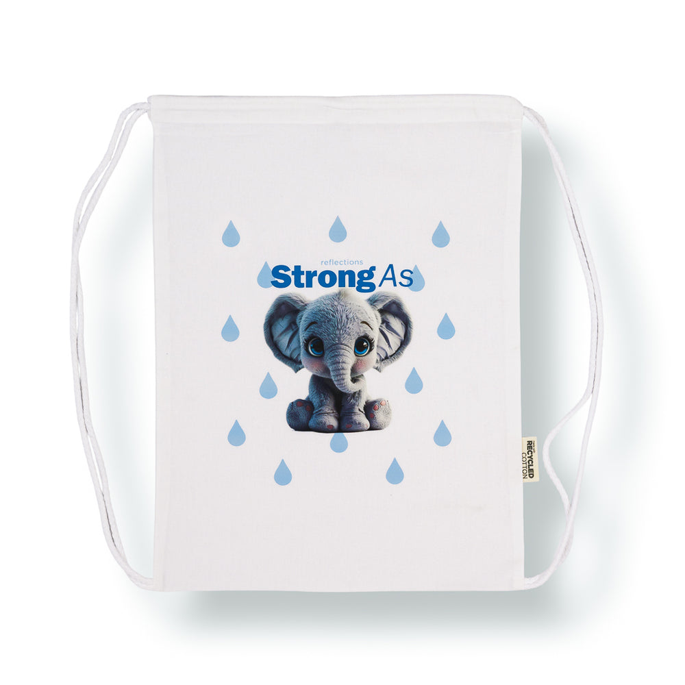 Express GRS Certified, Recycled Cotton Drawstring Bag