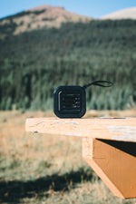 Branded 3W RCS recycled plastic wireless sunwave solar speaker