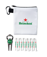 Geo Bottle Opener Polyester Zipped Golf Bag Set