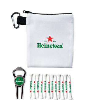 Geo Bottle Opener Polyester Zipped Golf Bag Set