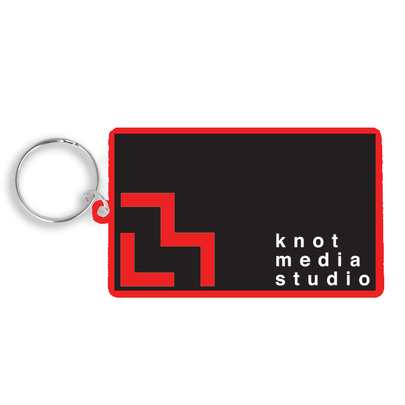 80mm Rectangle Keyring