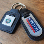 Leather Effect Keyring (Full Colour Print)