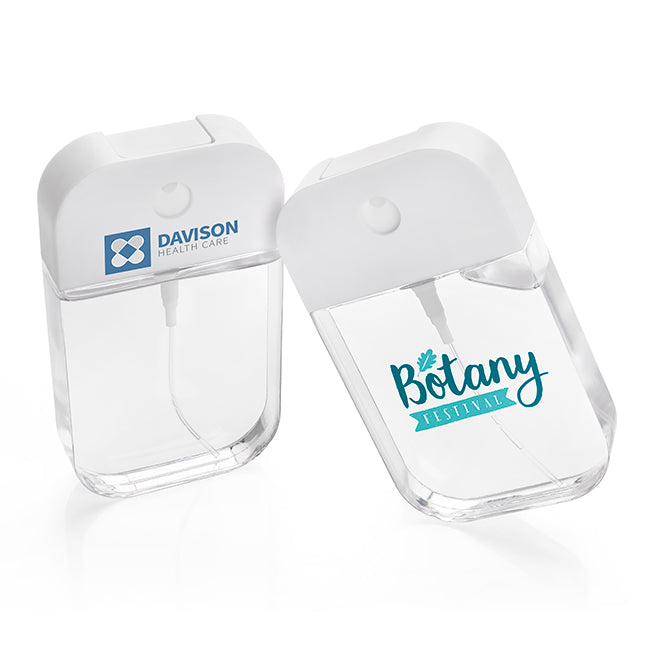 Refillable Hand Sanitiser Spray in a Clear Container (50ml)