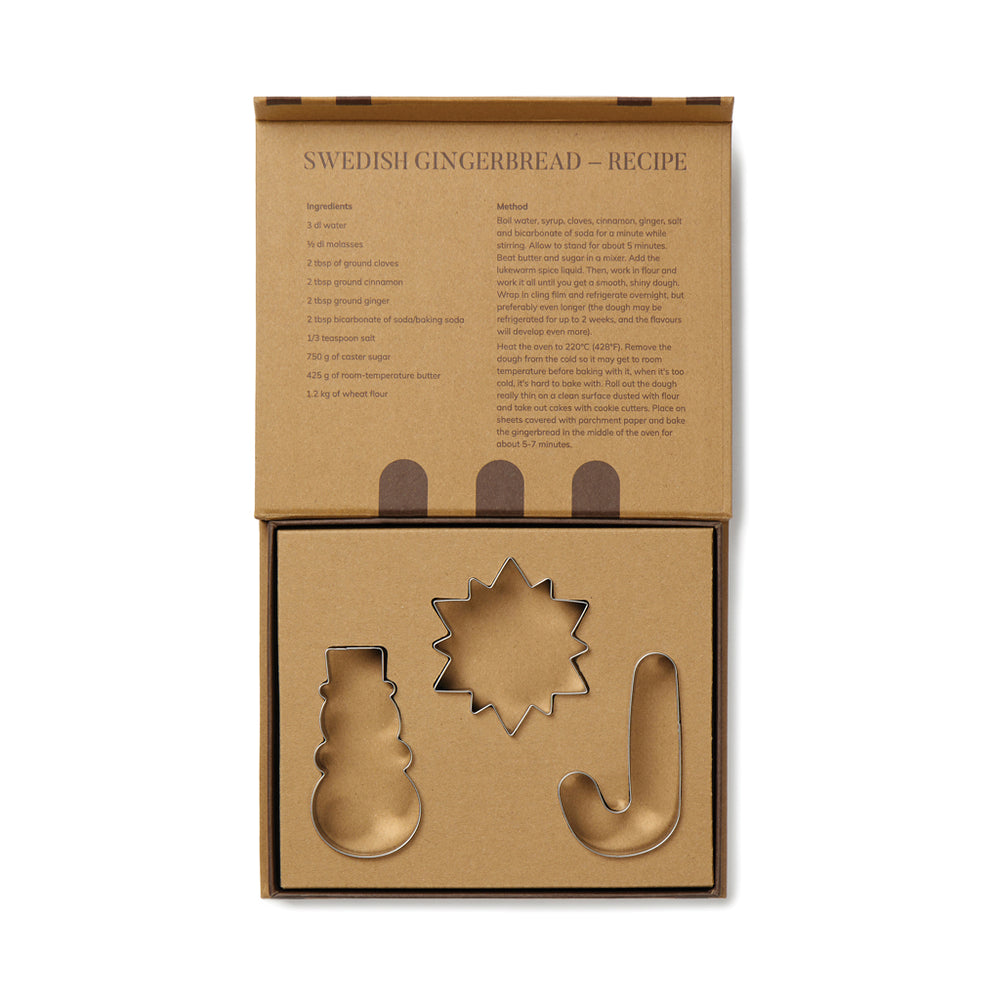Branded VINGA Classic cookie cutter 3-piece set