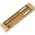 Branded Plaster Bamboo pen & pencil set