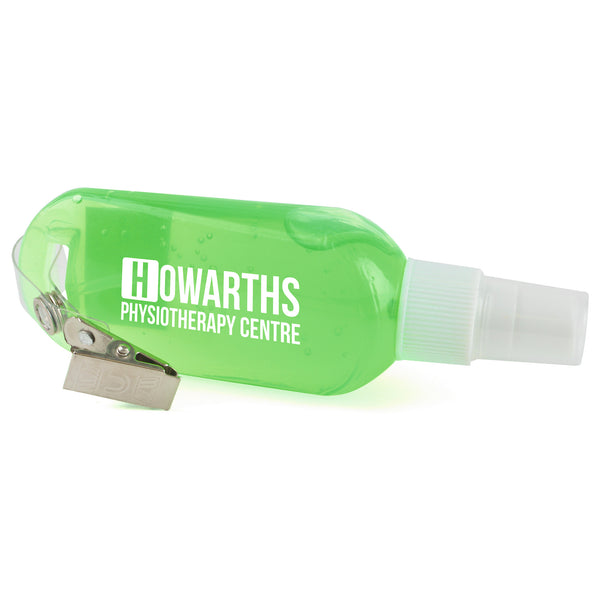 Large Sanitizer 50ml Hand Sanitizer Gel with Metal Clip