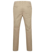 Henbury Stretch Flex Waistband Chino Trousers Stone