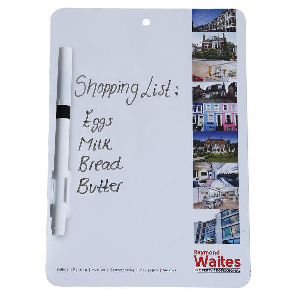 A4 Plastic Memo Boards with Dry-Wipe Surface