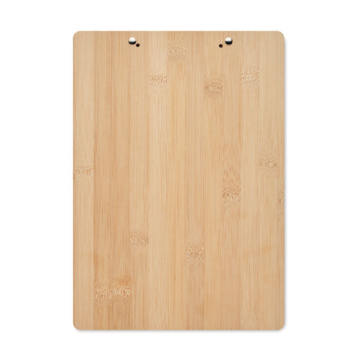Branded A4 bamboo clipboard
