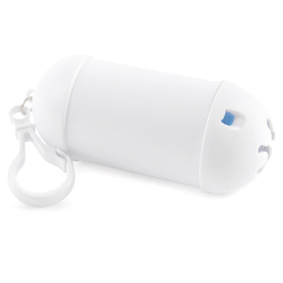 Pooch PP plastic waste bag dispenser with White hook