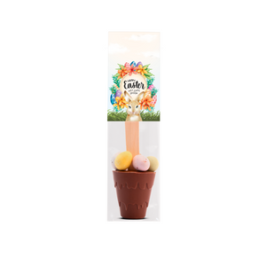 Easter, Eco Info Card, Hot Choc Spoon with Speckled Eggs, Bespoke