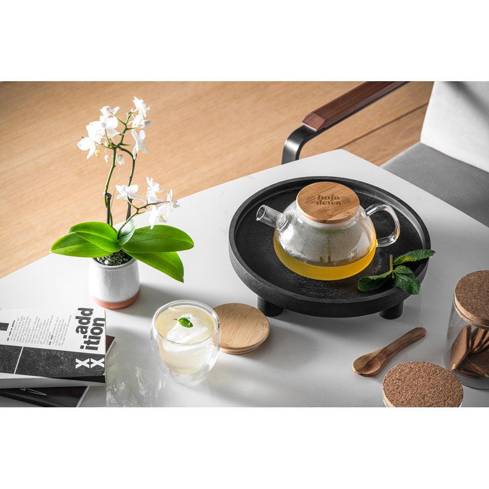 SNEAD. Borosilicate glass teapot with bamboo lid 750 mL