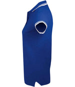 SOL'S Ladies Pasadena Tipped Cotton Piqué Polo Shirt Royal Blue/White