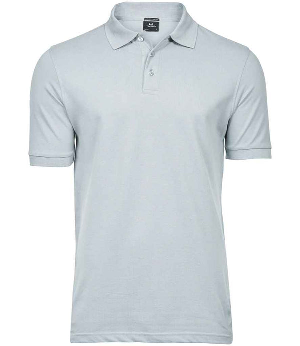 Tee Jays Luxury Stretch Piqué Polo Shirt Ice Blue
