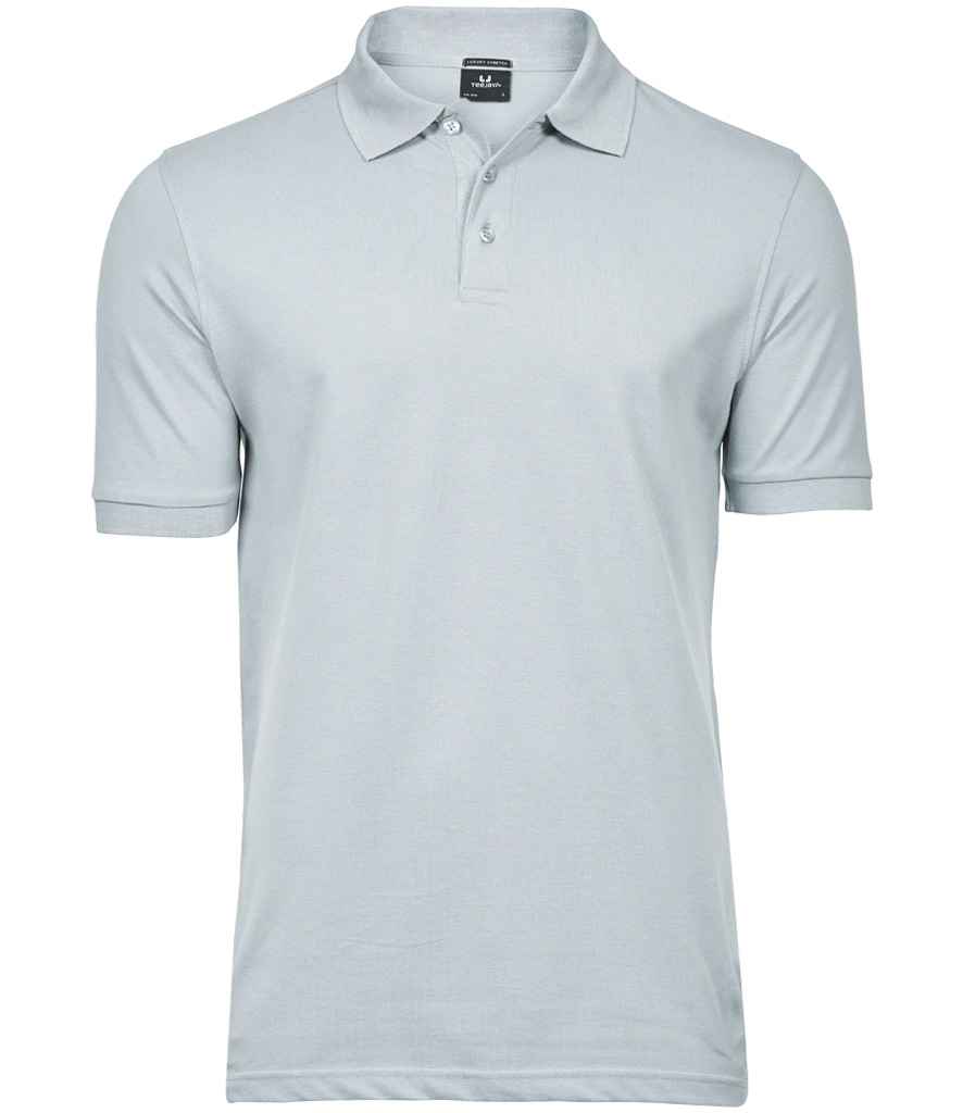 Tee Jays Luxury Stretch Piqué Polo Shirt Ice Blue