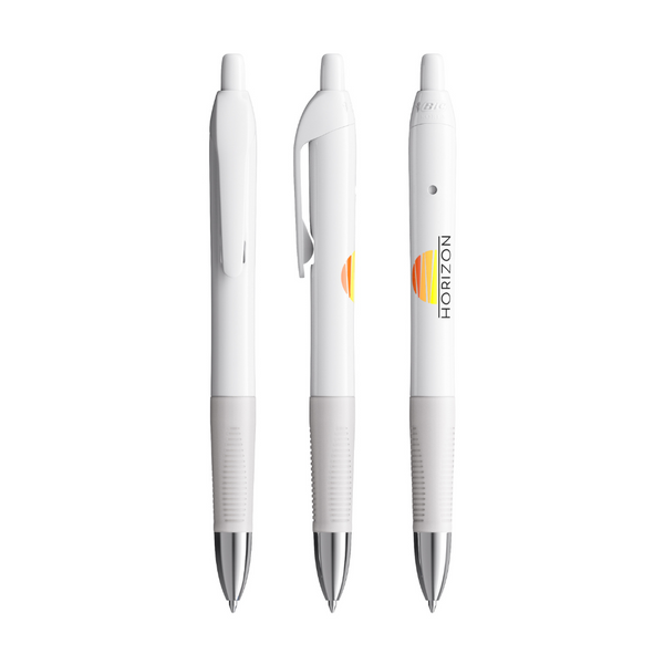 BIC® Intensity® Gel Clic, White, Blue Ink