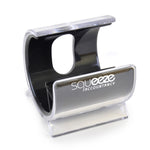 Branded Turbo Desk Phone Holder. Solid Colour Inner Plastic + Clear Cover
