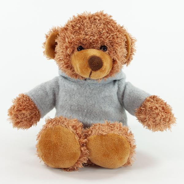 Coloured Hoodie Bear 20cm Barney Bear, Chestnut