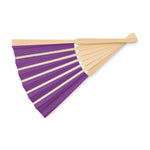 Branded Manual hand fan with bamboo handle