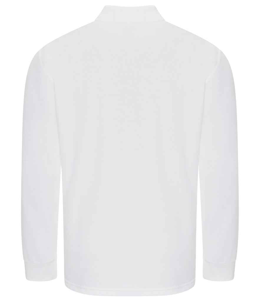 Pro RTX Pro Long Sleeve Piqué Polo Shirt White