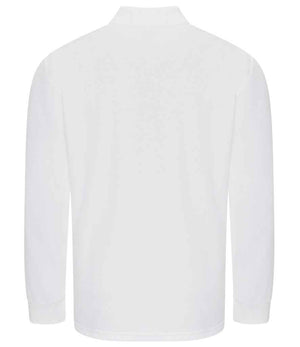Pro RTX Pro Long Sleeve Piqué Polo Shirt White