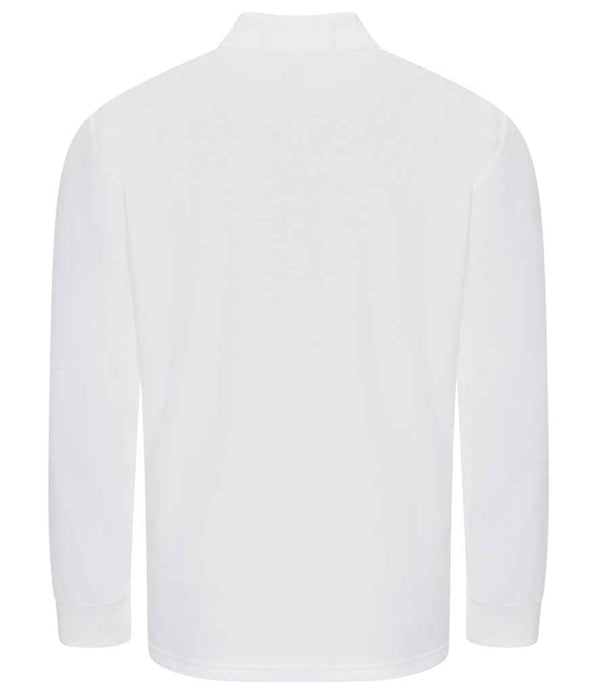 Pro RTX Pro Long Sleeve Piqué Polo Shirt White