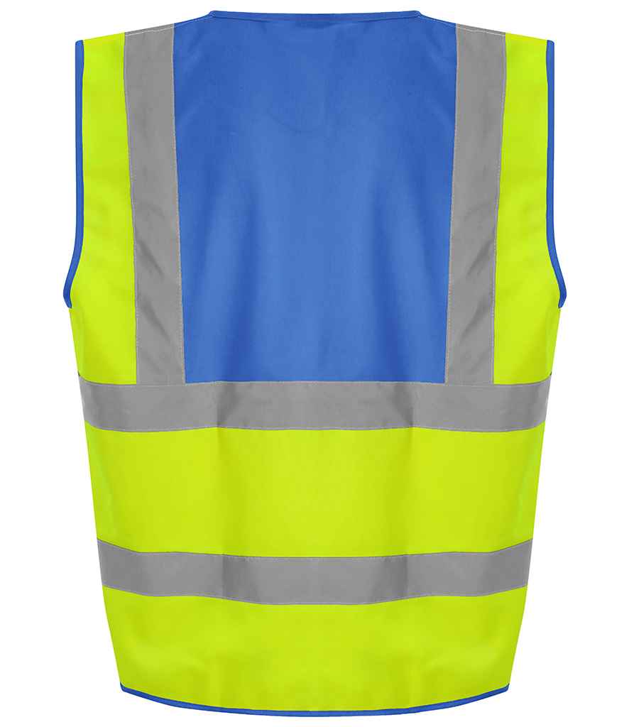 Pro RTX High Visibility Waistcoat Yellow/Royal Blue