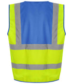Pro RTX High Visibility Waistcoat Yellow/Royal Blue