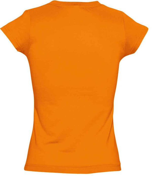 SOL'S Ladies Moon V Neck T-Shirt Orange