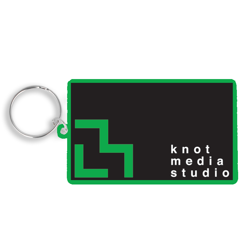 80mm Rectangle Keyring