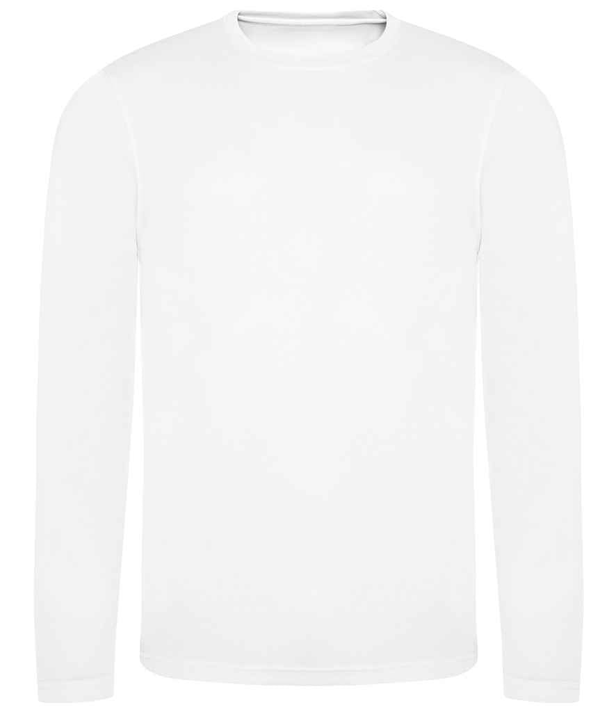 AWDis Cool Long Sleeve Wicking T-Shirt Arctic White