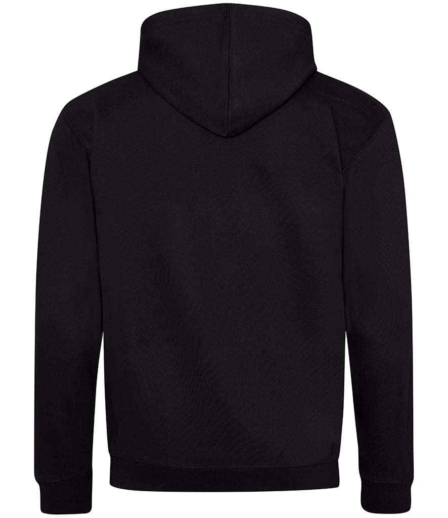 AWDis Varsity Zoodie Jet Black/Heather Grey