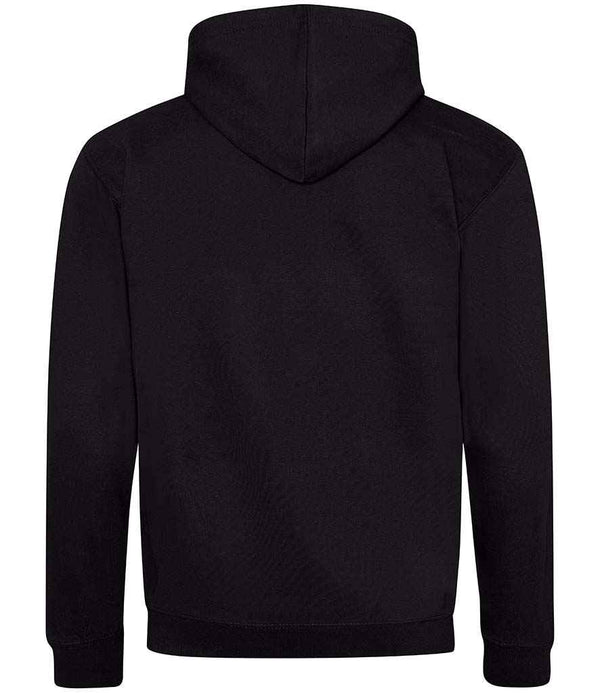 AWDis Varsity Zoodie Jet Black/Heather Grey