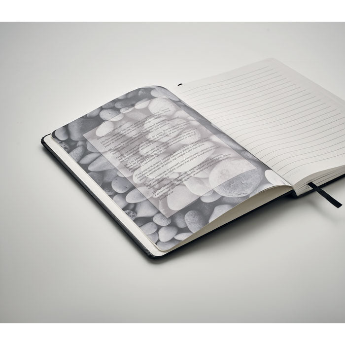 Branded A5 notebook recycled carton