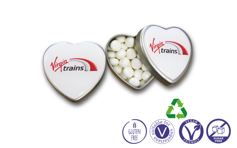Valentines Heart Tin of Mints