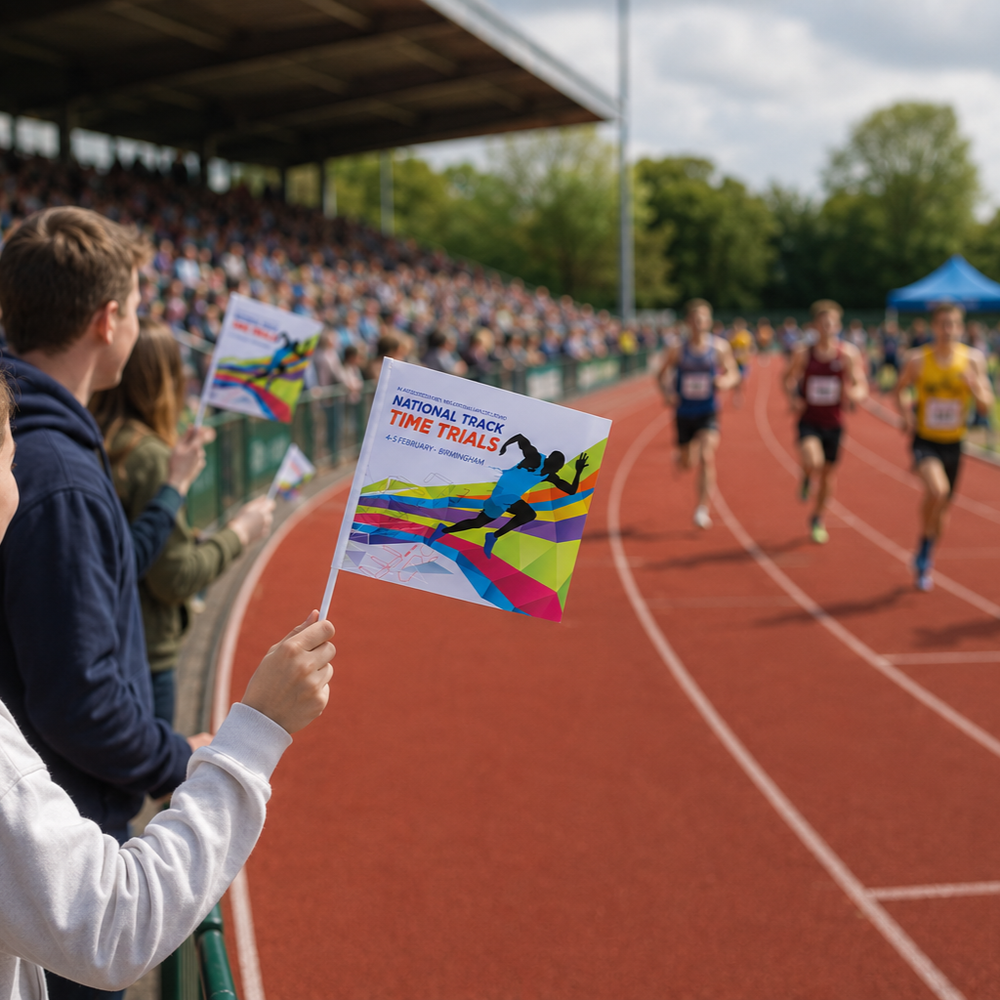 Fun Hand Waving Flags Printed full Colour
