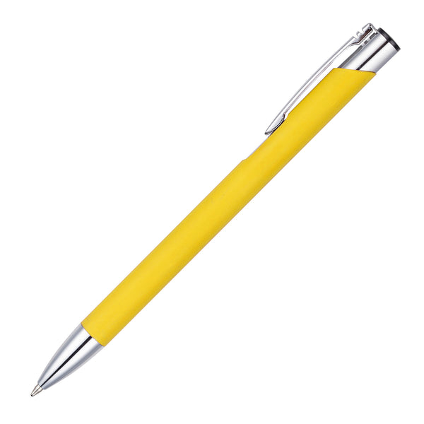 MOLE-MATE ball pen with chrome trim Yellow