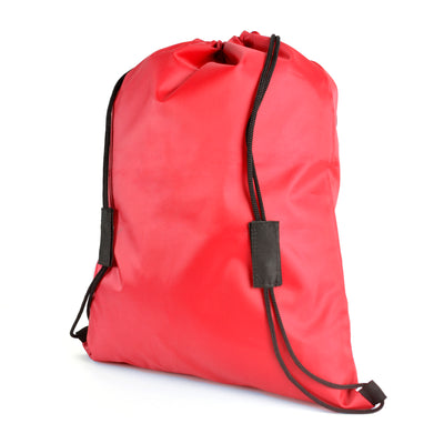 210d Polyester drawstring rucksack with velcro safety breaks